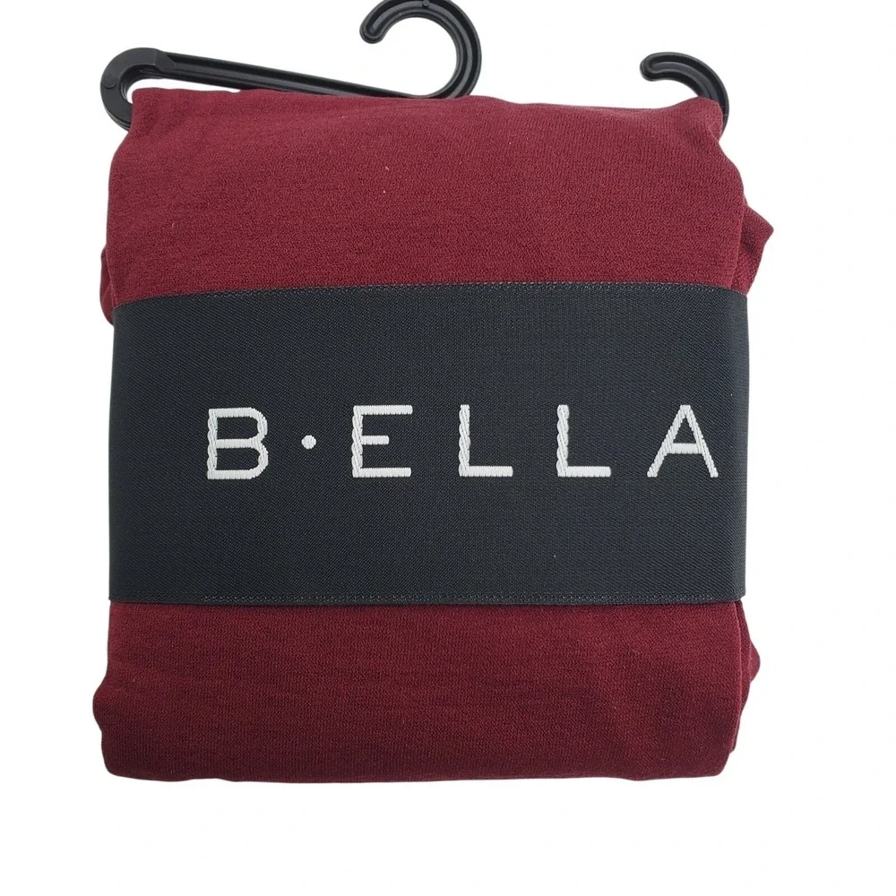 Burgundy Cotton Tights Medium Dark Red Wine B.ella Erika Opaque Fall NEW Winter